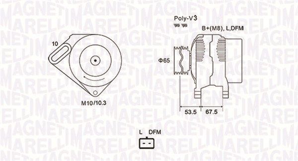 MAGNETI MARELLI Generaator 063731976010